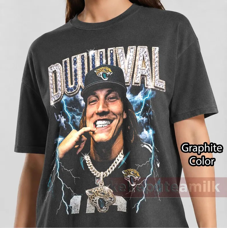 Trevor Lawrence Tee | Jacksonville Football Retro Graphic Shirt | Duuuval Fan Streetwear BK | Etsy (Global)