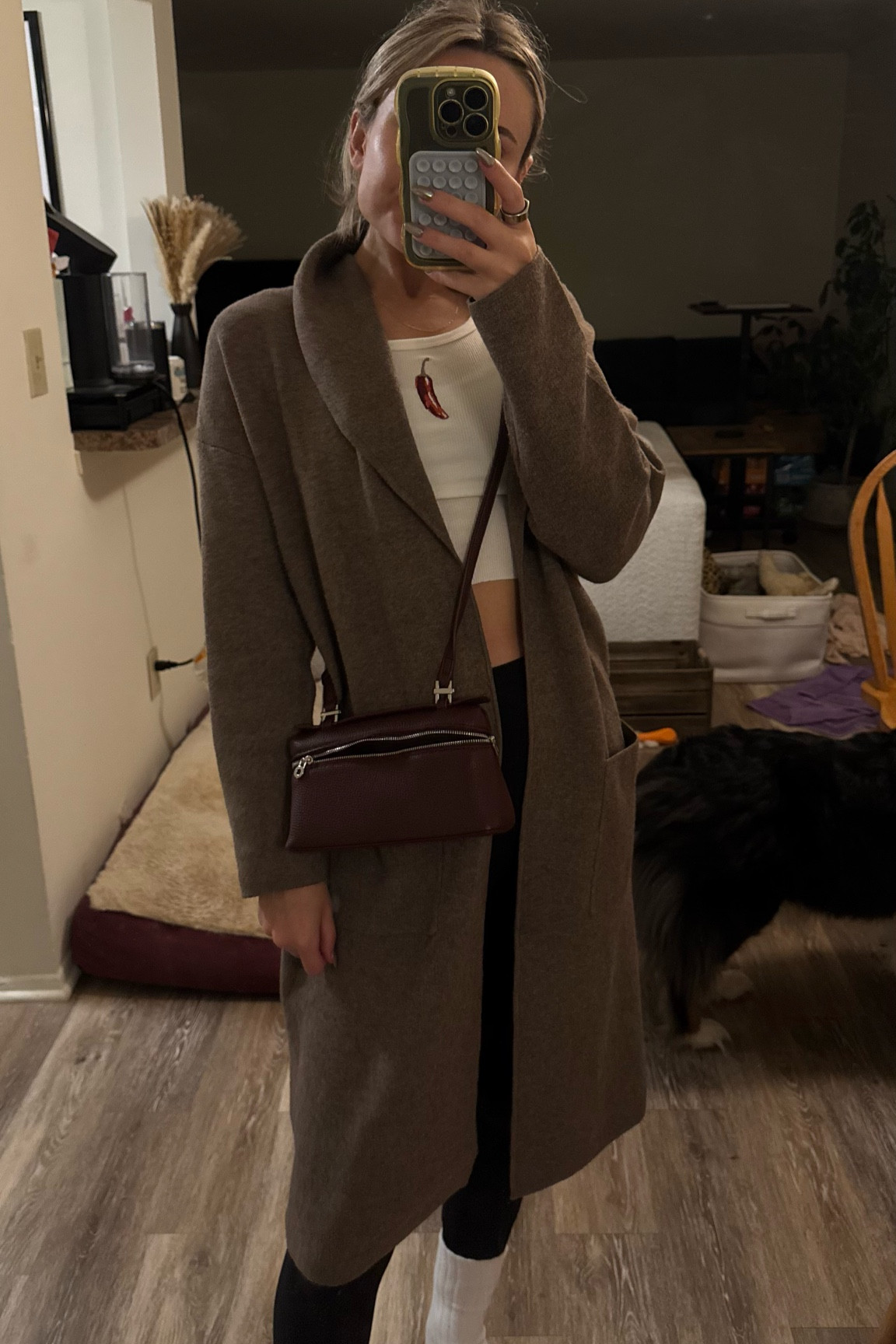 bury me in cozy fall apparel

sweater is from a local boutique + sold out online! 

Bag + tank under $50!

#LTKitbag #LTKfindsunder50