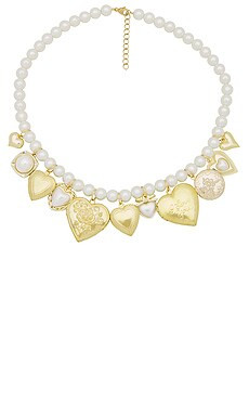 petit moments x REVOLVE Heart Charm Necklace in Gold from Revolve.com | Revolve Clothing (Global)