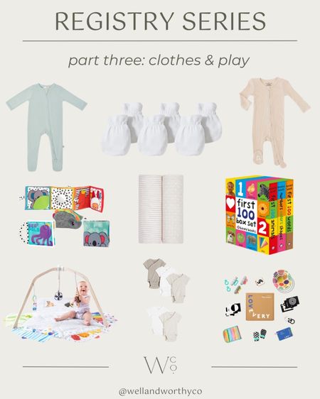 Registry series part 3! All about the fun stuff: clothes and play 🥰 since we don’t know the gender yet, we are team neutral options! 


#LTKbump #LTKbaby #LTKfindsunder50
