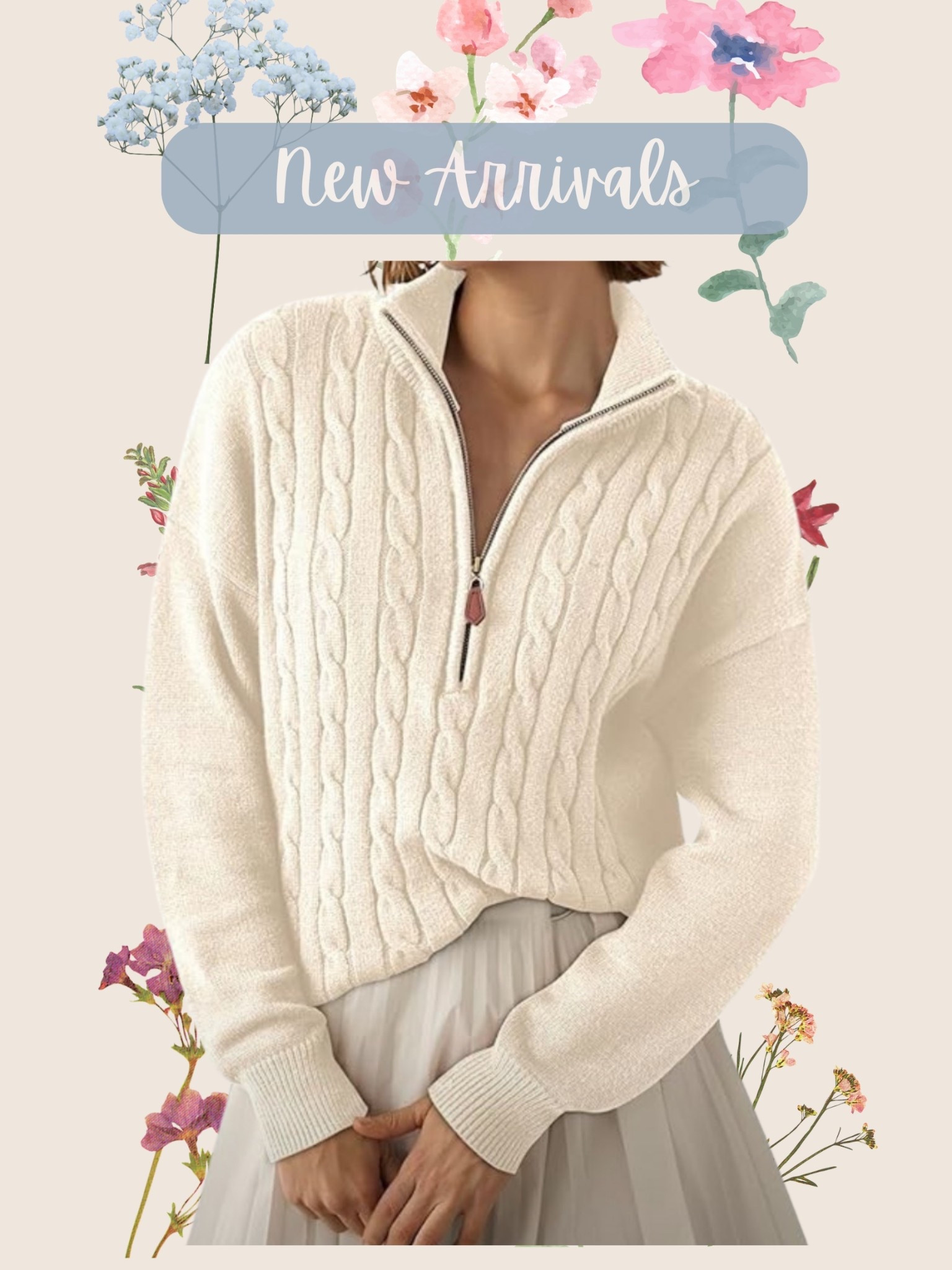 Cable knit & quarter zip? PLEASEEEE