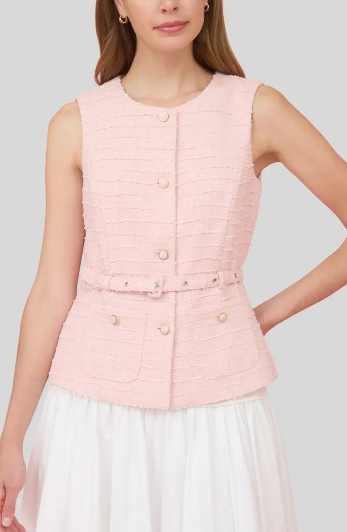 Belted Tweed Vest | Nordstrom