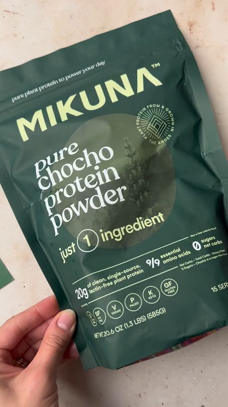 Chocho Superfood Protein by MIKUNA - Clean, whole food plant protein. Packed with vitamins, minerals, amino acids, and fiber. 1-5 minimally processed ingredients. Enjoy as a post-workout protein powder or for baking! 

#LTKbeauty #LTKfitness #LTKVideo