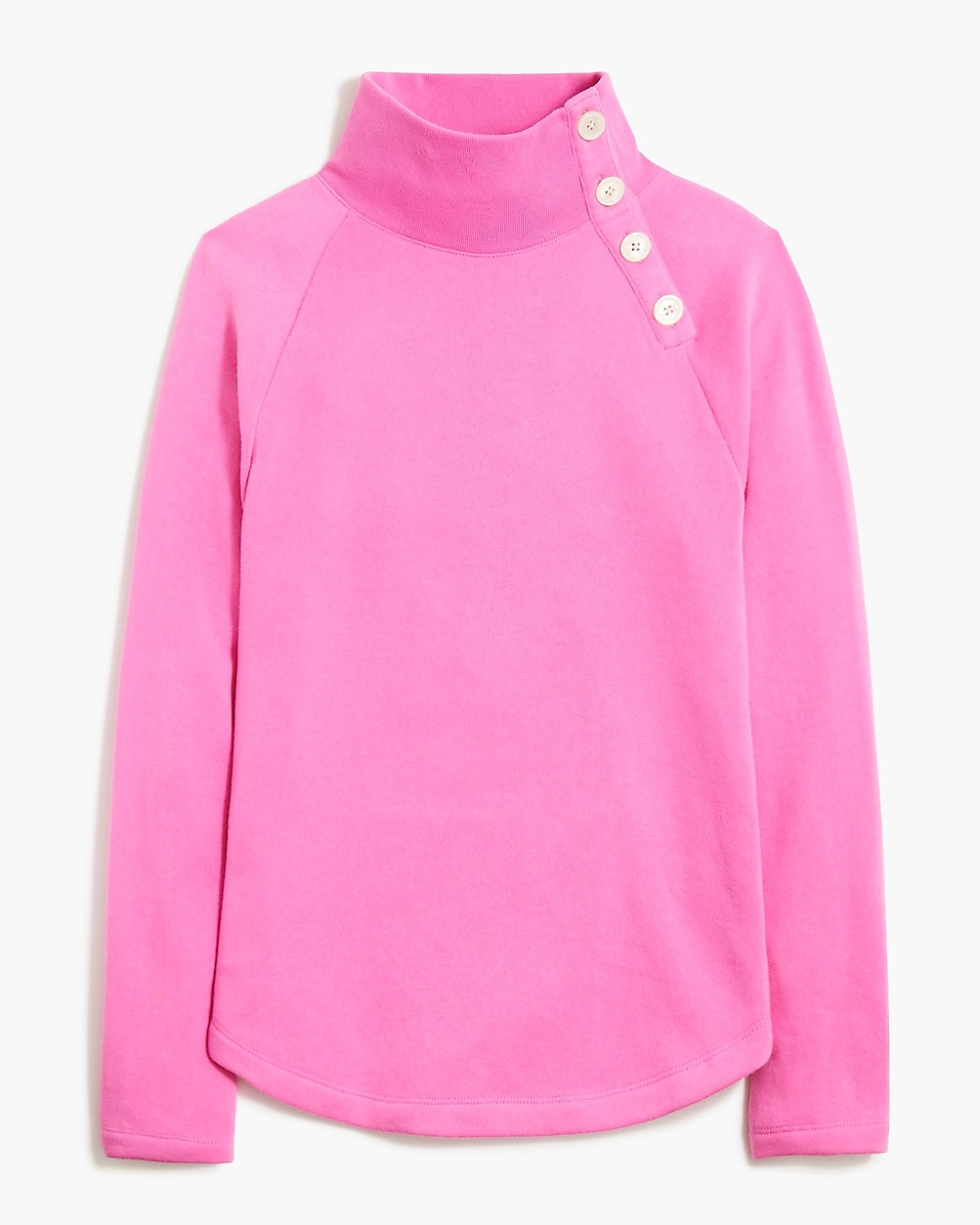 Wide button-collar pullover sweatshirt | J.Crew Factory
