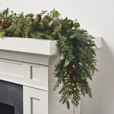 Majestic Holiday Outdoor Cordless Garland | Frontgate | Frontgate
