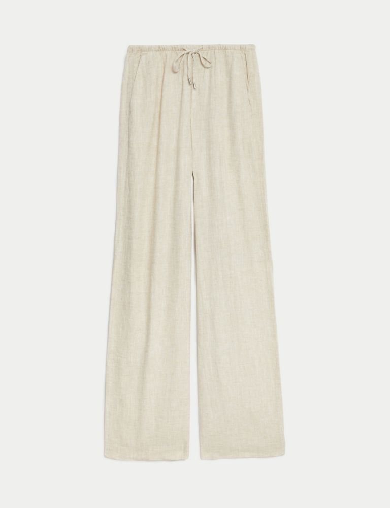 Linen Rich Wide Leg Trousers | Marks & Spencer (UK)