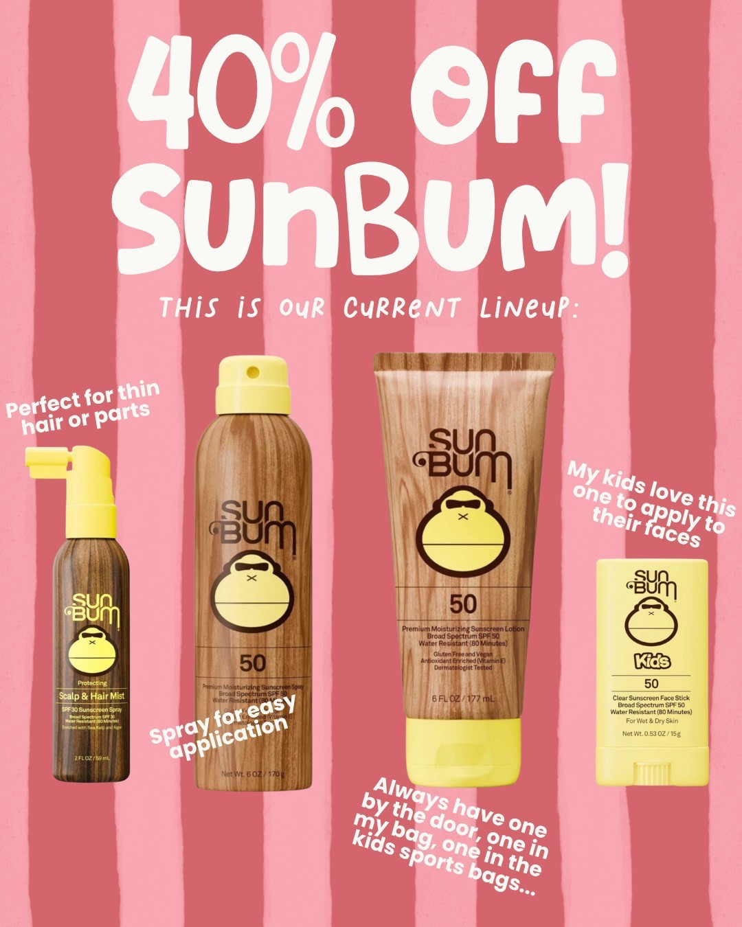 ☀️ Stock up while it's on sale! SunBum sunscreen is one of our family's summer must-haves, and today is the perfect time to grab it before beach days, pool days, camp, and vacation. 🏖️
I'm linking our favorite SunBum SPF essentials that we use all summer long. Don't wait if you've been meaning to restock! 🌴💛
#LTKSaleAlert #LTKSummer #SunBum #Sunscreen #SummerEssentials #BeachMustHaves #PoolDay #VacationEssentials #SPF #MomFavorites 

 #LTKmomlife #LTKSaleAlert #LTKKids