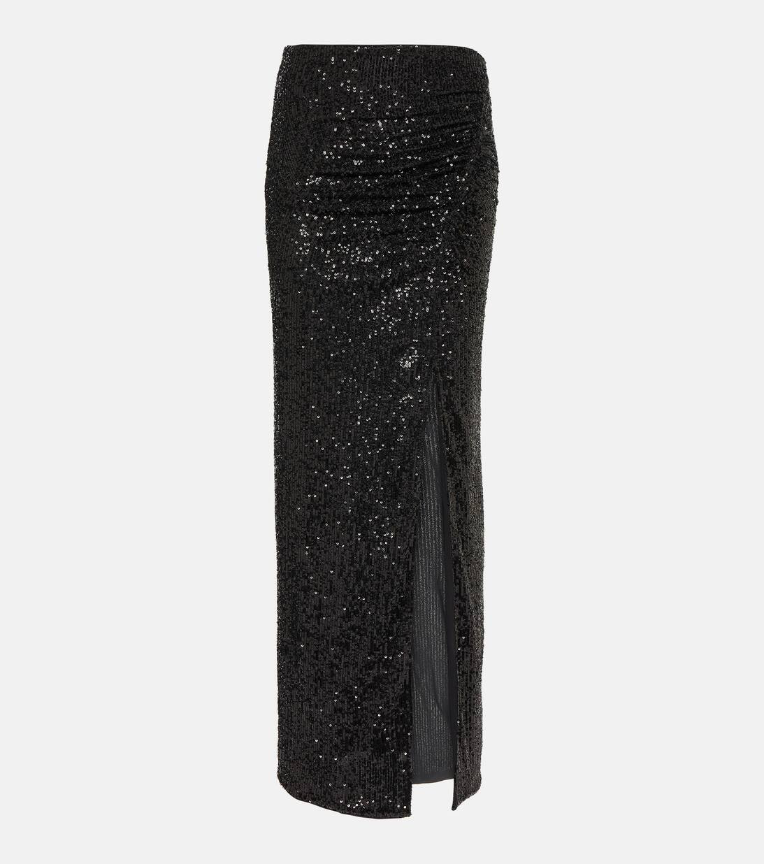 Sequined ruched maxi skirt | Mytheresa (INTL)