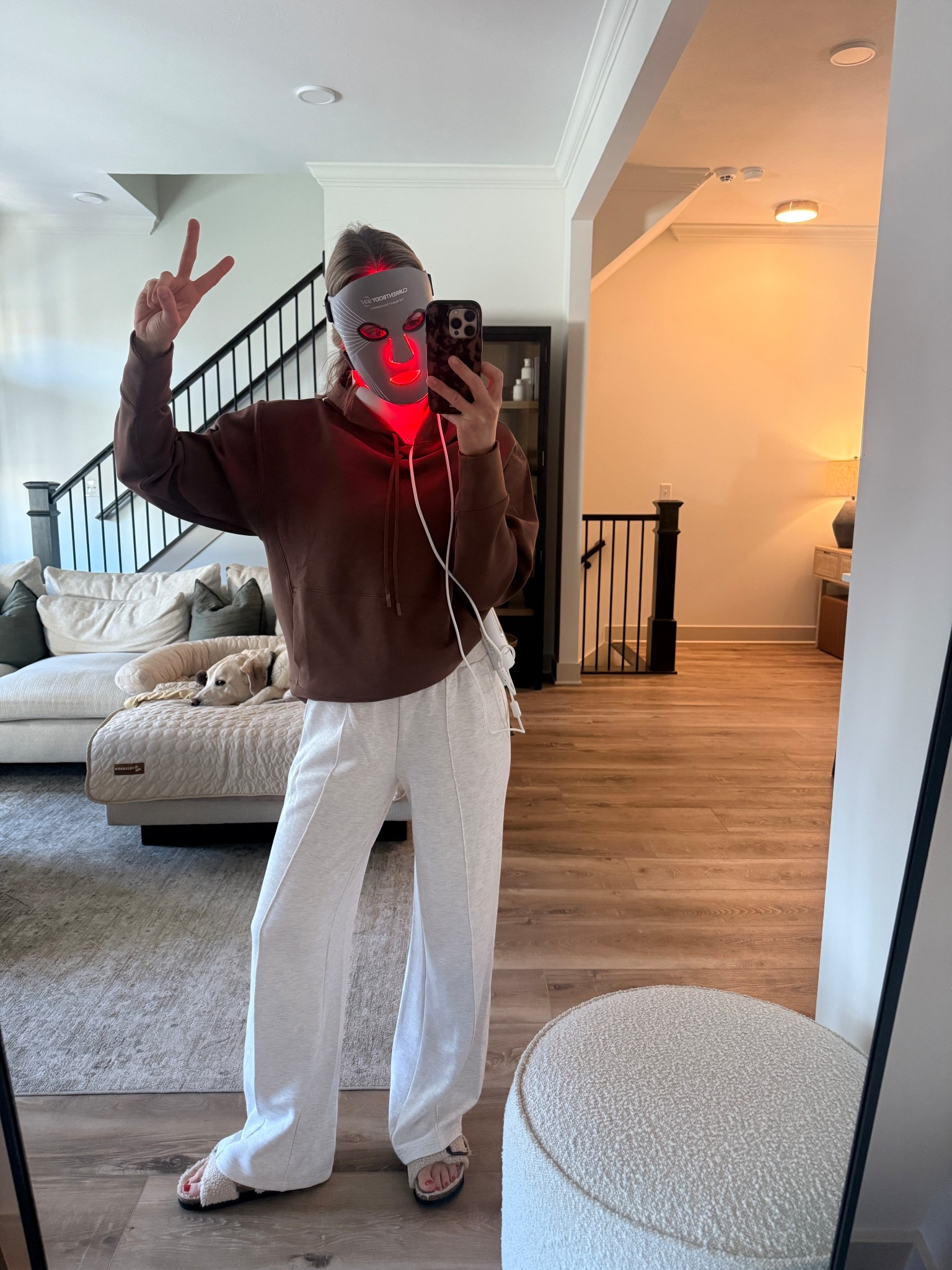 Wearing small pants, small sweatshirt, sandals tts 

(Mask Code: LINDSEY10)

#LTKselfcare #LTKBeauty #LTKmorningroutine