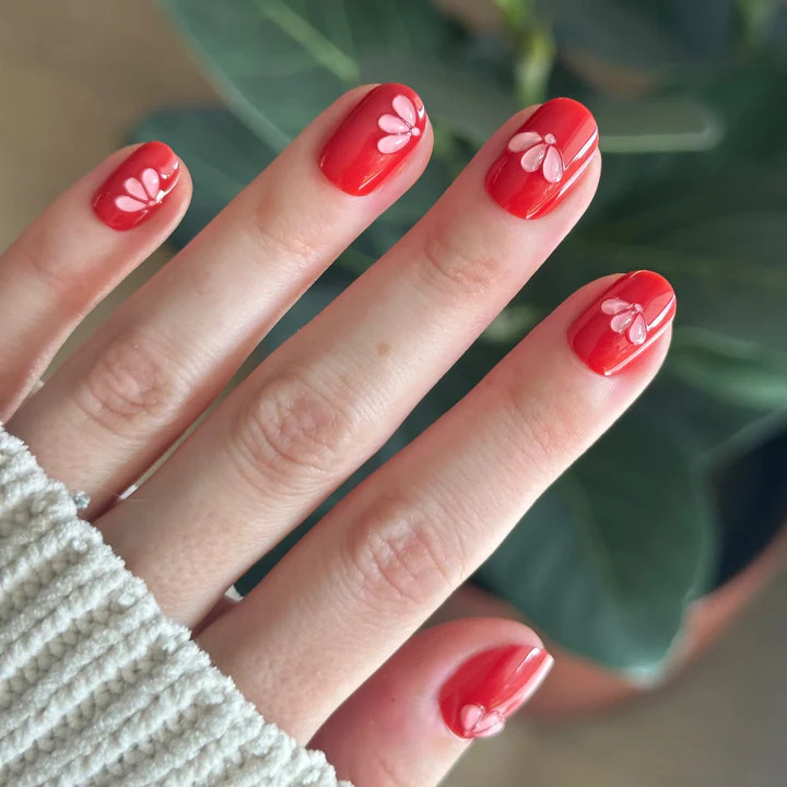 Puffy Pink Petals - Press-On | Extra Short | Round | Olive & June