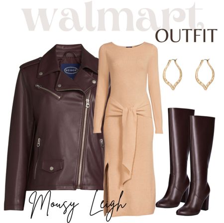 Loving this faux belted dress, paired with gold earrings, faux leather boots and jacket!  #walmartpartner #scoopstyle #walmartfashion 

walmart, walmart finds, walmart find, walmart fall, found it at walmart, walmart style, walmart fashion, walmart outfit, walmart look, outfit, ootd, inpso, faux leather, jacket, outerwear, faux leather jacket, earrings, gold earrings, fall, fall style, fall outfit, fall outfit idea, fall outfit inspo, fall outfit inspiration, fall look, fall fashions fall tops, fall shirts, flannel, hooded flannel, crew sweaters, sweaters, long sleeves, pullovers, boots, fall boots, winter boots, fall shoes, winter shoes, fall, winter, fall shoe style, winter shoe style, 

#LTKSeasonal #LTKshoecrush #LTKstyletip