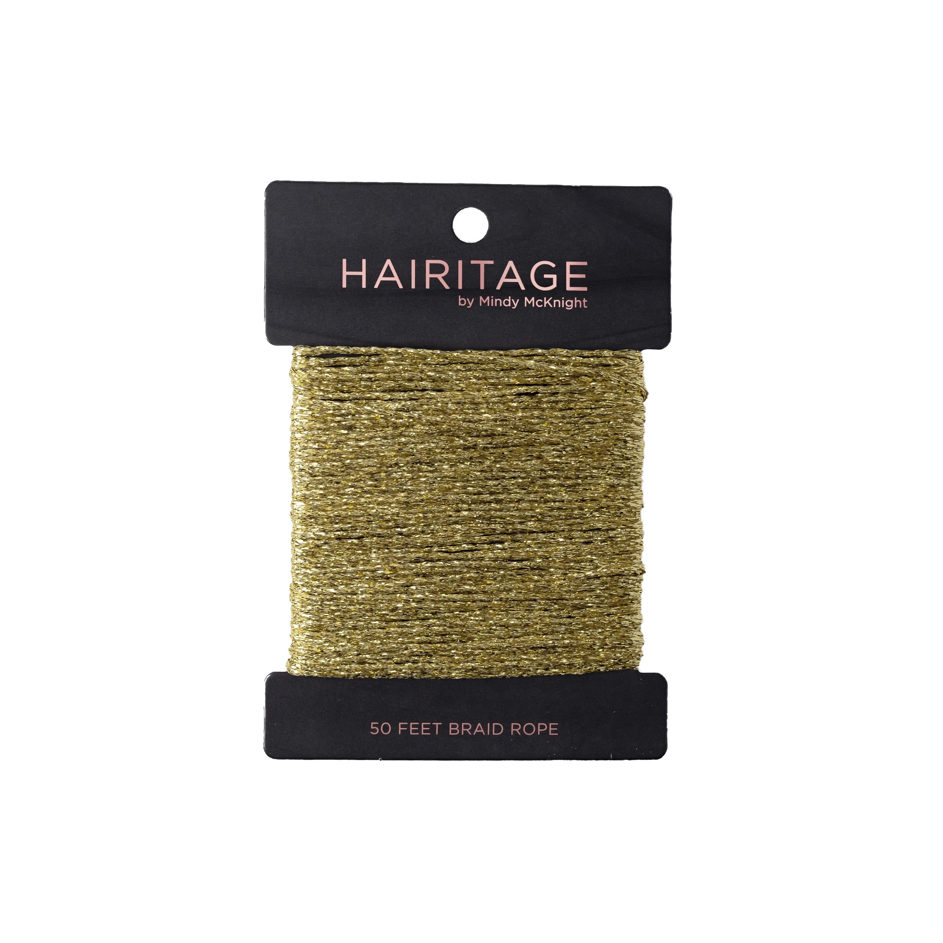 HAIRITAGE BY MINDY Braid Rope for Hair, Gold, 50FT | Walmart (US)