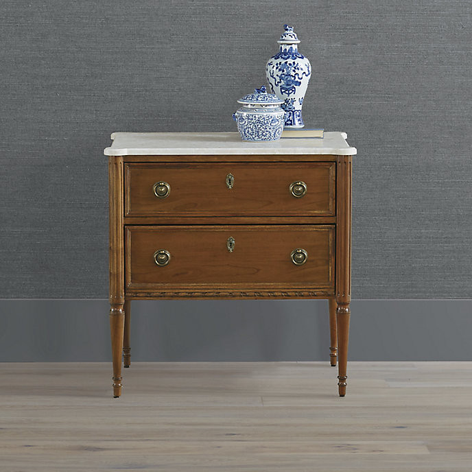Etienne Nightstand with Marble Top & Secret Storage Compartment | Frontgate