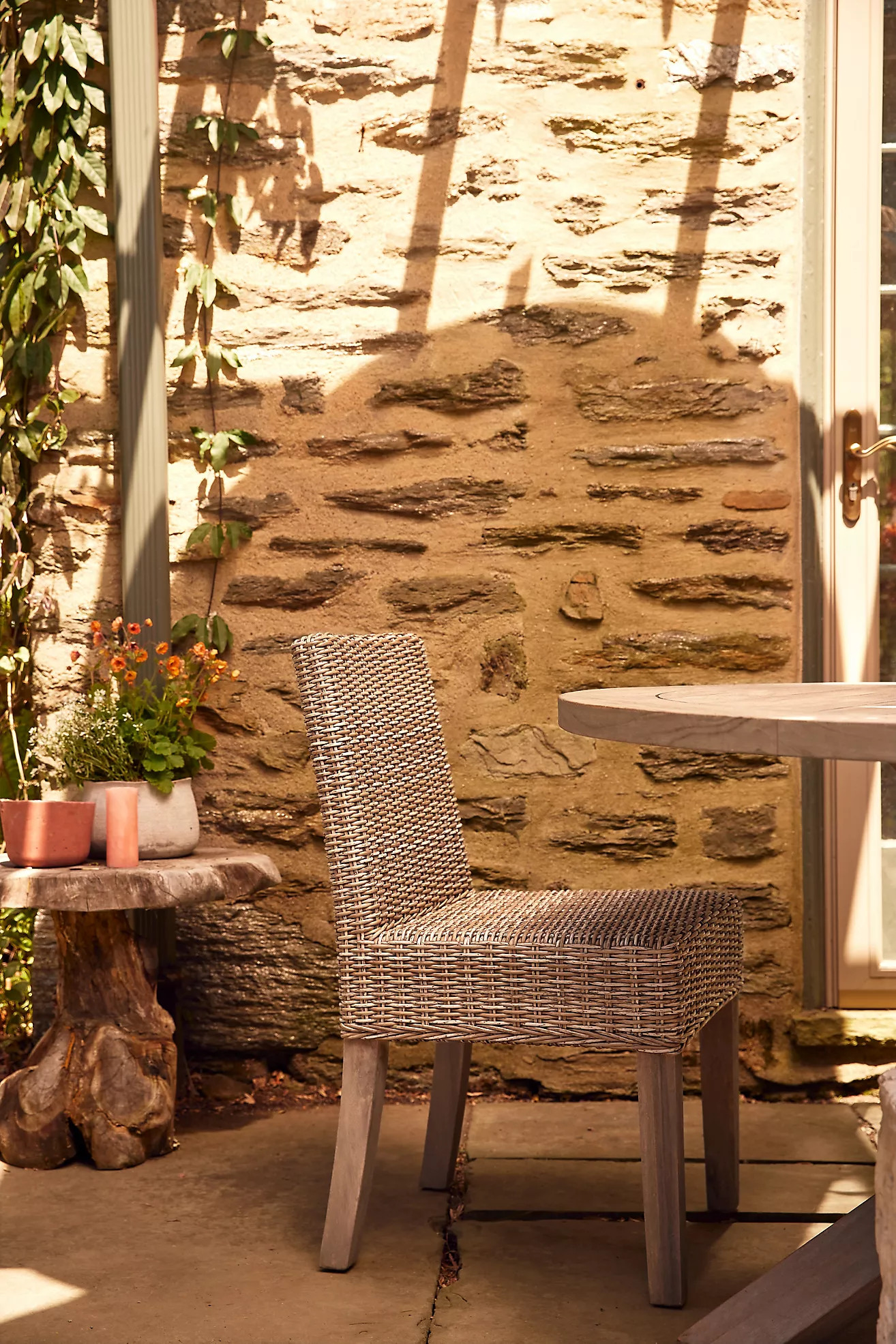 Ridgeline Wicker + Teak Side Chairs, Set of 2 | Anthropologie (US)