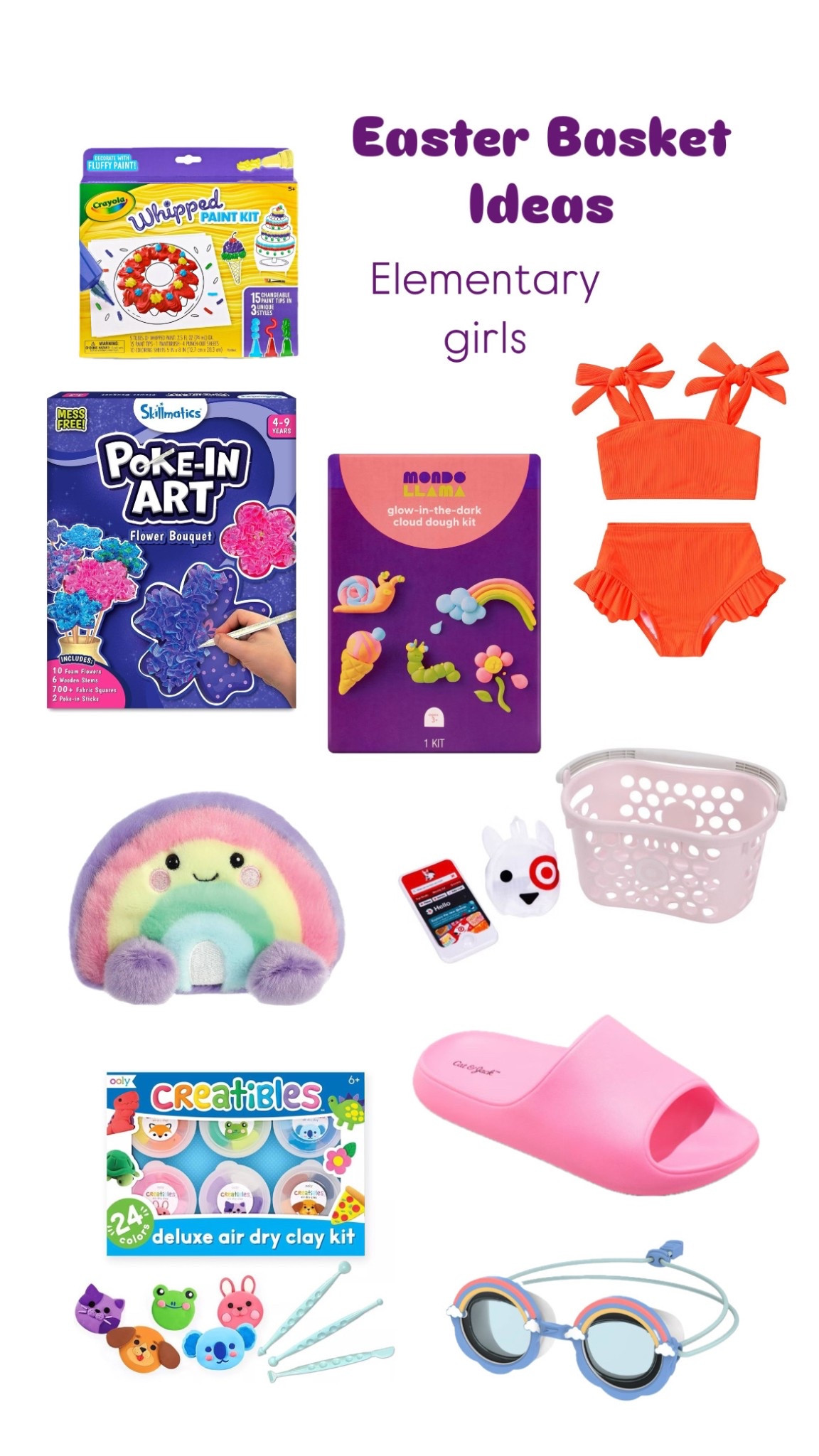 Easter Basket Ideas - Elementary Girls #easter #easterbasket