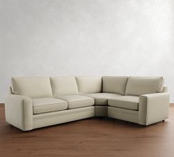 Pearce Square Arm 3-Piece Wedge Sectional (118"–127") | Pottery Barn (US)