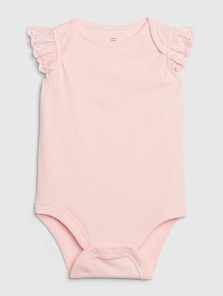 Baby Eyelet Ruffle Bodysuit | Gap (US)