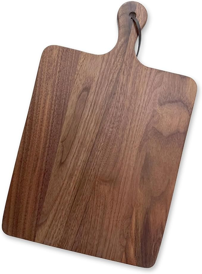 Muso Wood Walnut Cutting Board for Kitchen, Wooden Chopping Board with Handle to Hang, Square Bre... | Amazon (US)