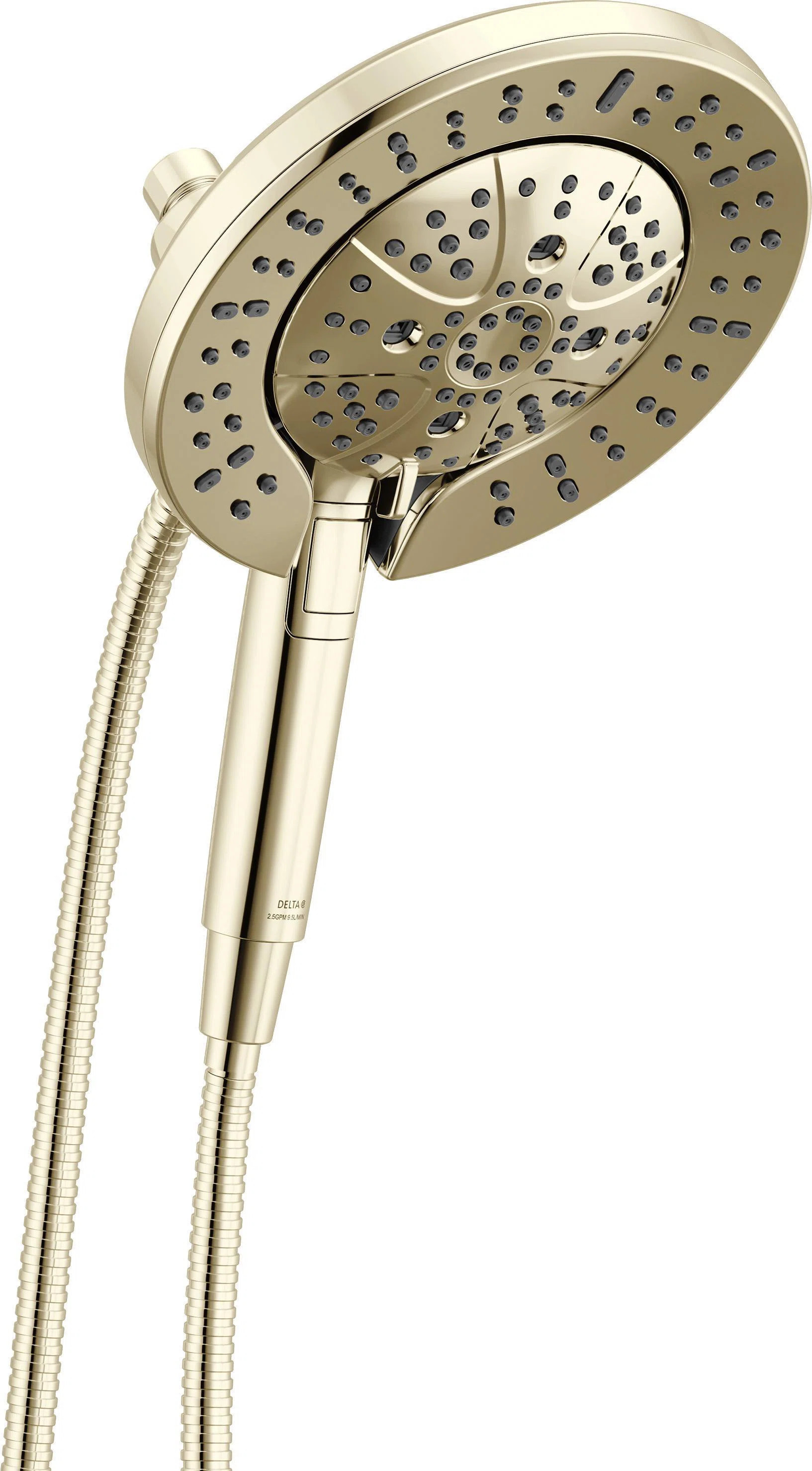 58651-PN-PR25 Delta Faucet 7-Setting In2ition 2-in-1 Dual Shower Head with ProClean Spray 2.5GPM | Wayfair North America
