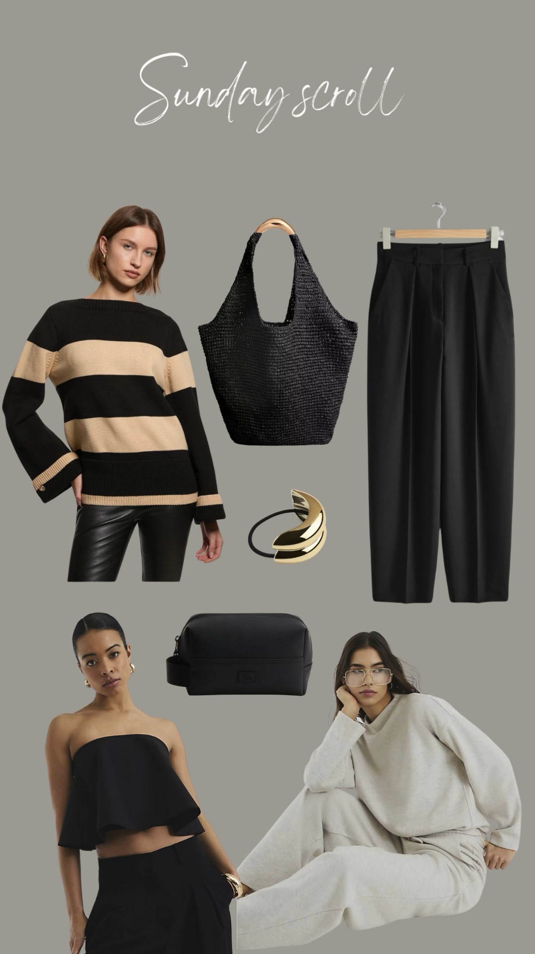 Sunday scroll - 26.01.25

See what’s caught my eye whilst browsing online! 

Black tapered trousers, wardrobe staple, monochrome knit, beach bag, winter sun, holiday bag, going out top, evening top, airport outfit, travel outfit, gym bag, wash bag, waterproof wash bag, hair accessories, hair bobble, aesthetic hair 

#LTKeurope #LTKuk