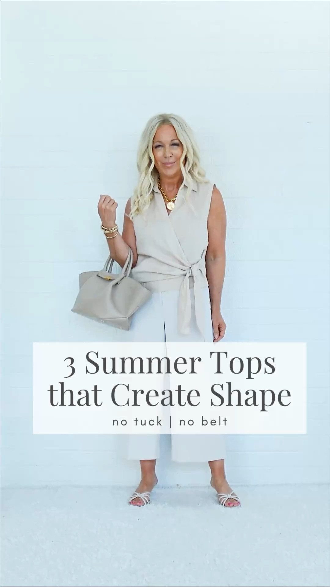 The reason so many summer outfits feel frumpy isn’t because your shirt isn’t tucked.

It’s because the outfit lacks shape.

✨As a fashion creator with over a million followers across social media, I’ve helped thousands of women over 45 find their style and reclaim their confidence. One of the biggest misconceptions I see is women believing they have to tuck in every top to create a flattering silhouette.

You don’t.

📝🍎Today’s Summer Style School lesson features three summer tops that create shape automatically:

✔️ A linen wrap top that defines the waist
✔️ A side-tie top that creates shape and visual interest
✔️ A handkerchief hem top that adds movement while skimming the body

Each one creates a flattering silhouette without tucking, adjusting, or constantly fussing with your outfit.

💬Comment SHAPE if you love these looks. 

🤍 Valarie

#SummerStyle #WomenOver45 #OldMoneyStyle #midlifestyle #SummerOutfits

#LTKSeasonal #LTKOver40 #LTKPetite