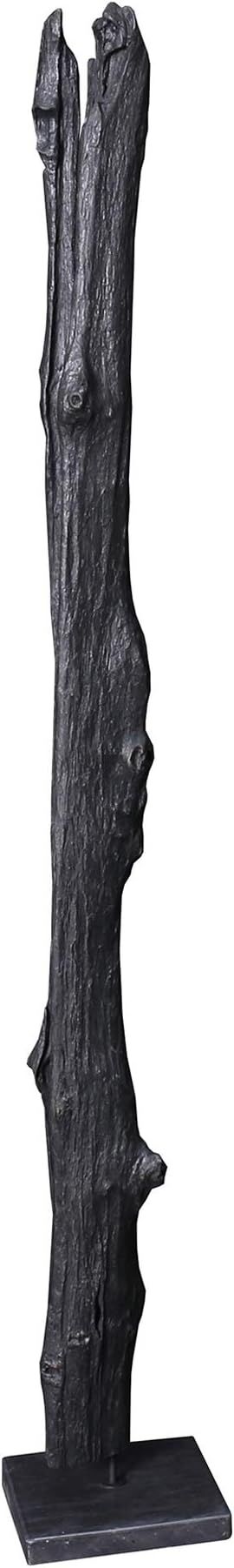 Moe's Home Collection Tall Teak Wood Sculpture, Grey | Amazon (US)