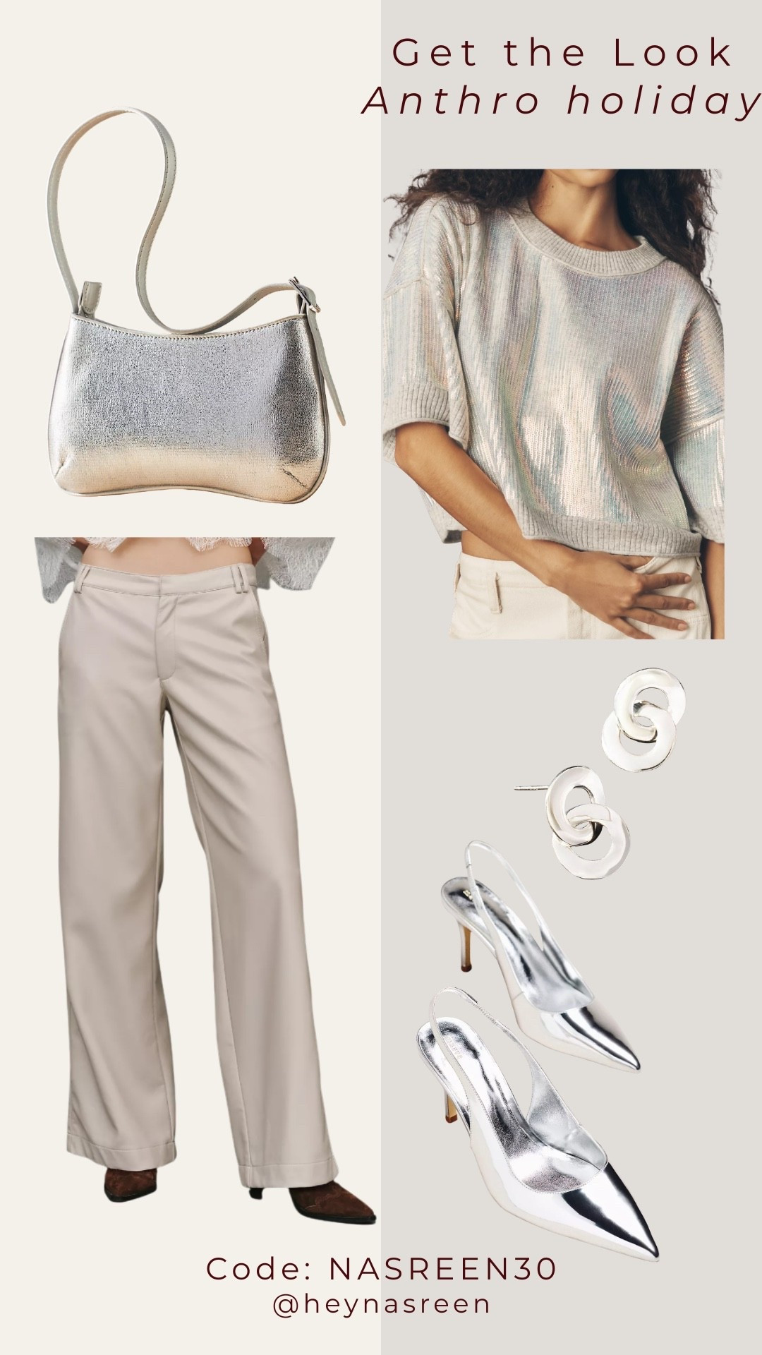 Get the look: I love a winter white & silver look during the holidays! 

#LTKSaleAlert #LTKHoliday #LTKOver40