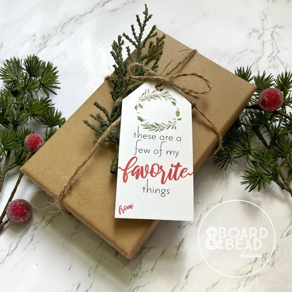 Christmas Gift Tag Printable  These Are a Few of My Favorite | Etsy | Etsy (US)