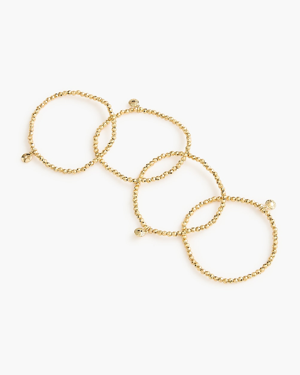 Tiny gold stretch bracelets pack-of-four | J.Crew Factory