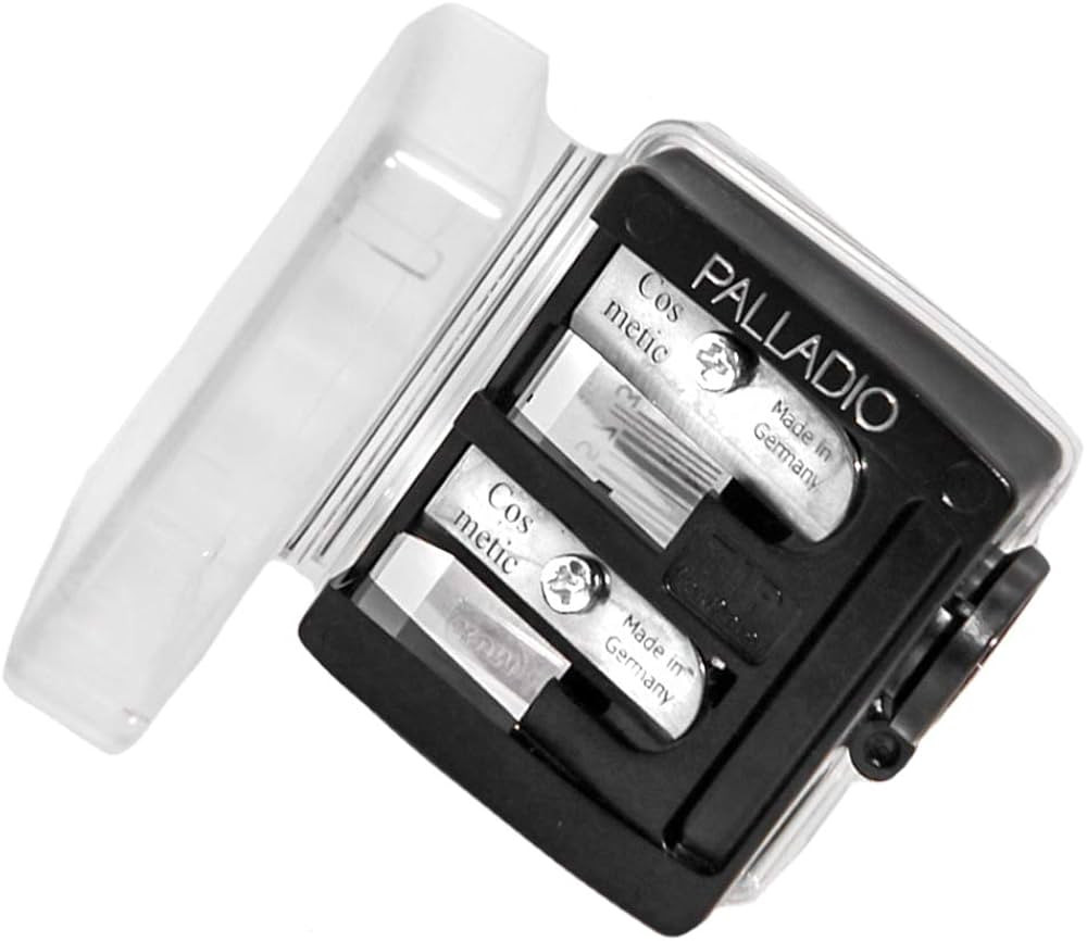 Palladio Double Barrel 3 in 1 Cosmetic Pencil Sharpener with Cover, Stainless Steel Blade, Size A... | Amazon (CA)