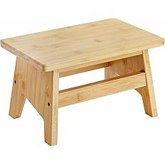Lyellfe Bamboo Step Stool, Non-Slip One Step Stool, Potty Training Stool, Portable Sturdy Bedside... | Amazon (US)