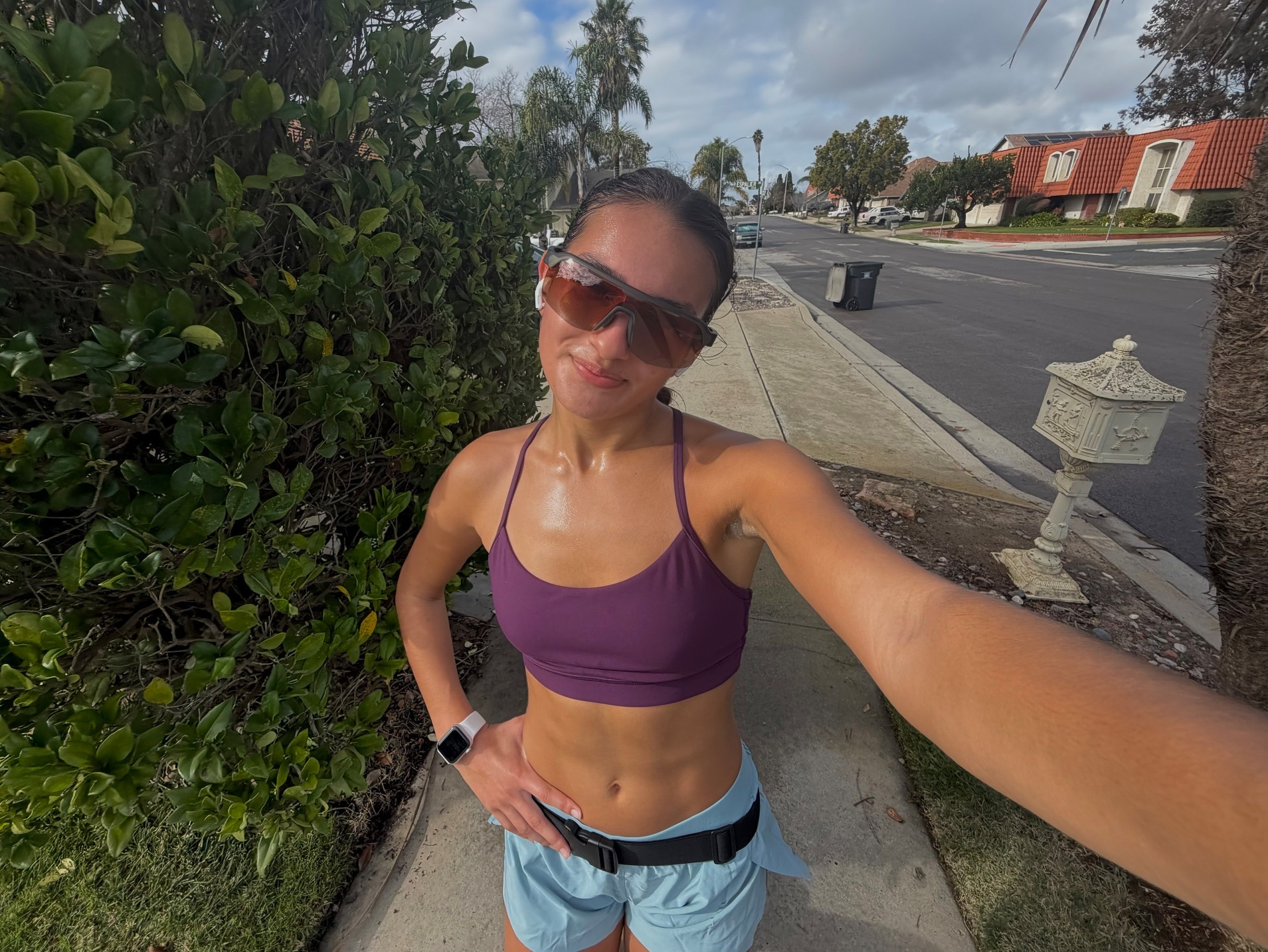 6 mile run outfit 🩵💜

#LTKActive