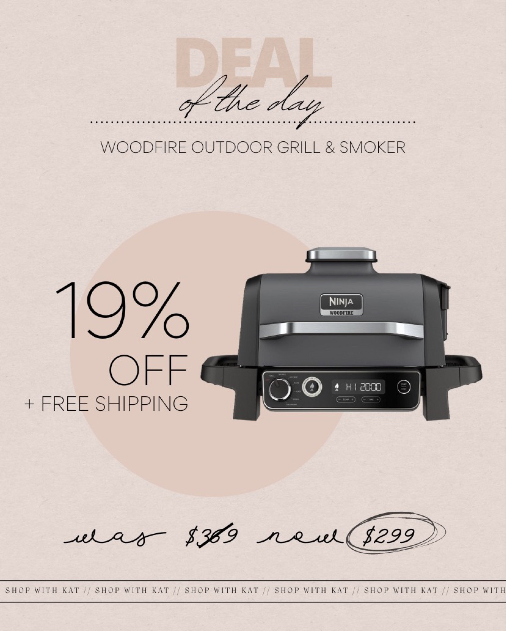 ninja woodfire outdoor grill + smoker // 19% off at Target 

#dealoftheday

#LTKFind #LTKsalealert #LTKhome