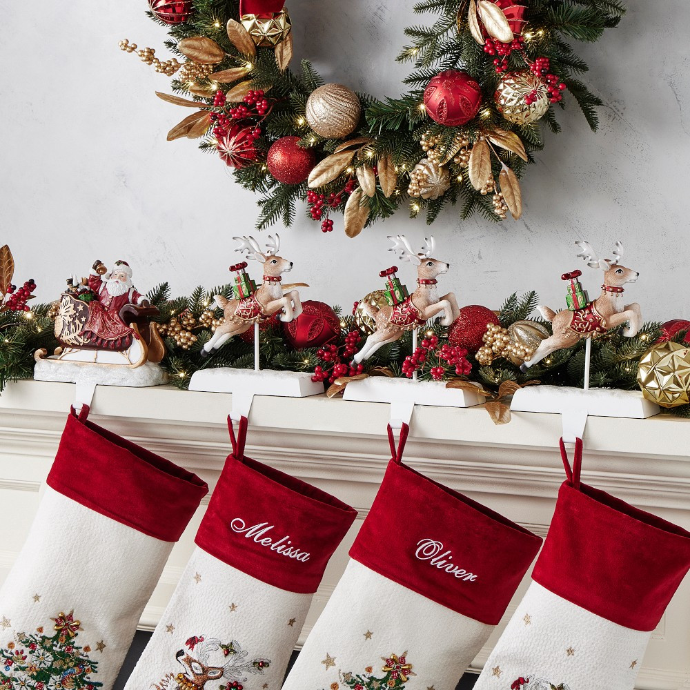 Twas the Night Stocking Hooks, Set of 4 | Williams-Sonoma