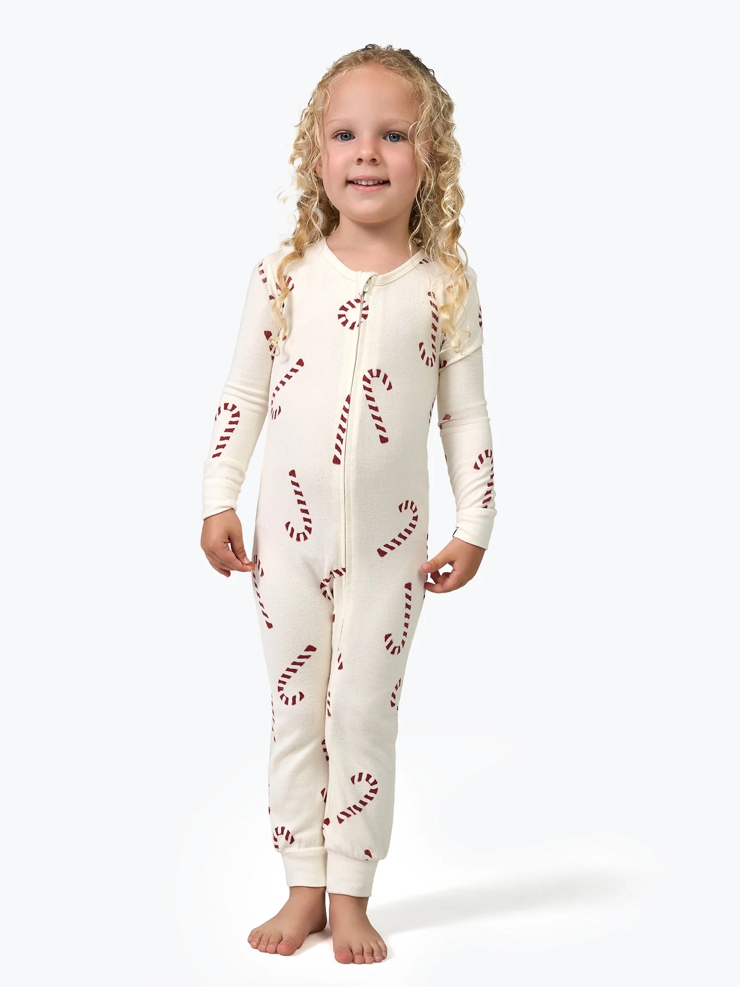Modern Moments by Gerber Neutral Super Soft Hacci One-Piece Christmas Pajamas, 0/3 Months - 6/9 M... | Walmart (US)