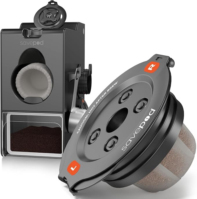 Savepod Coffee Pod Maker Kit with 50 Filters for Keurig Brewers, Black | Amazon (US)