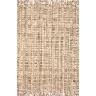 nuLOOM Natura Chunky Loop Jute Tan 8 ft. x 10 ft. Area Rug-NCCL01-8010 - The Home Depot | The Home Depot
