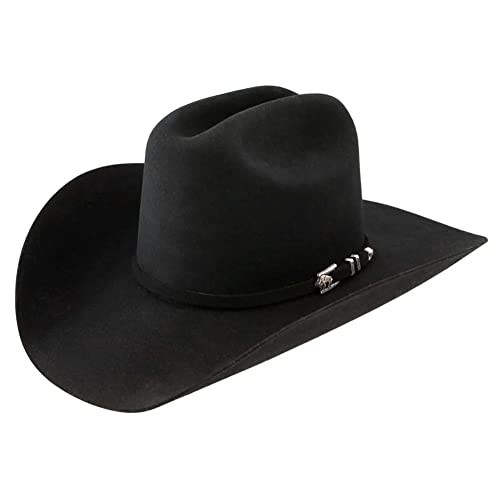 Stetson Unisex Apache 4X Felt Cowboy Hat Black 6 3/4 | Amazon (US)