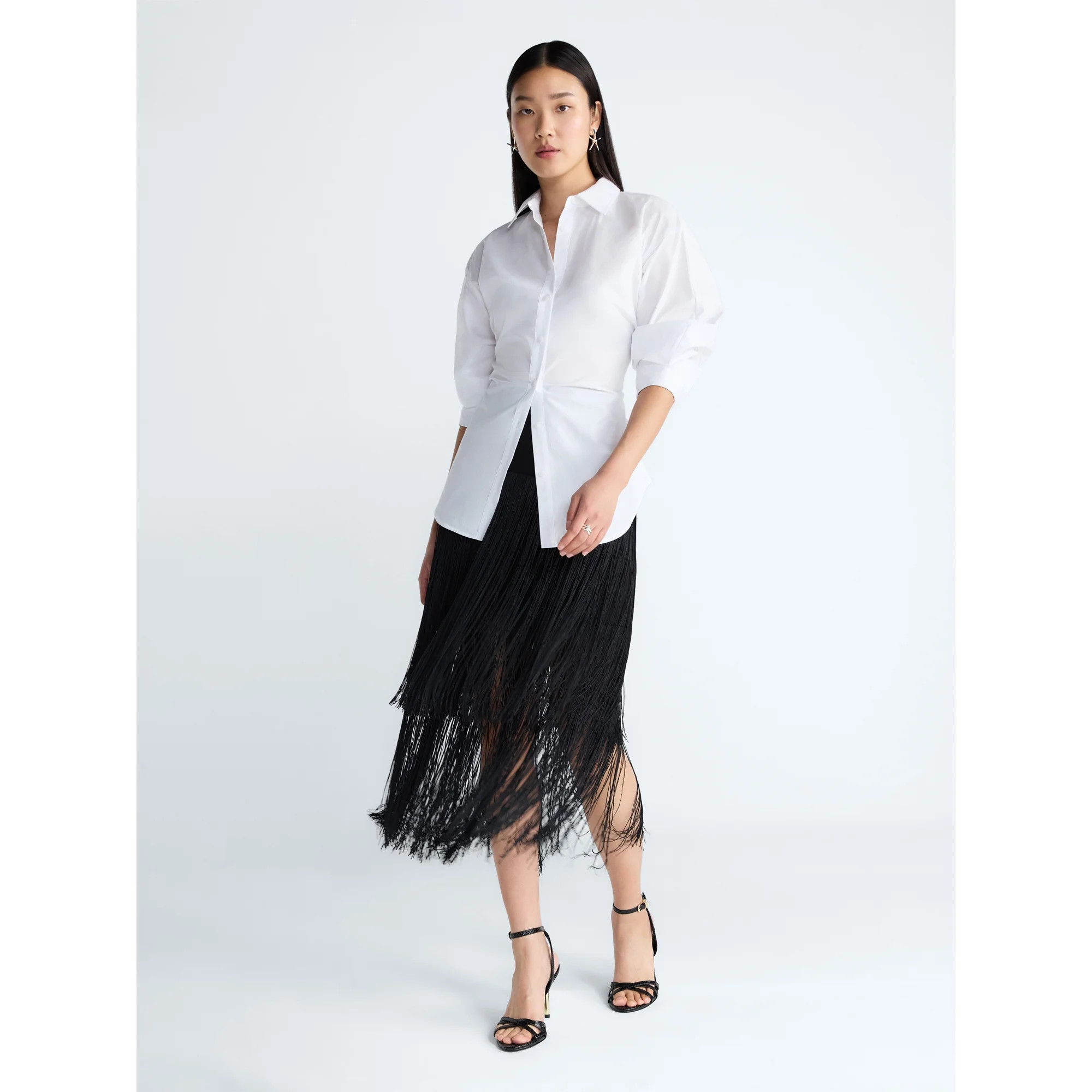 Devil Wears Prada Scoop Collection Women's and Women's Plus Fringe Skirt, Sizes 0-26W | Walmart (US)