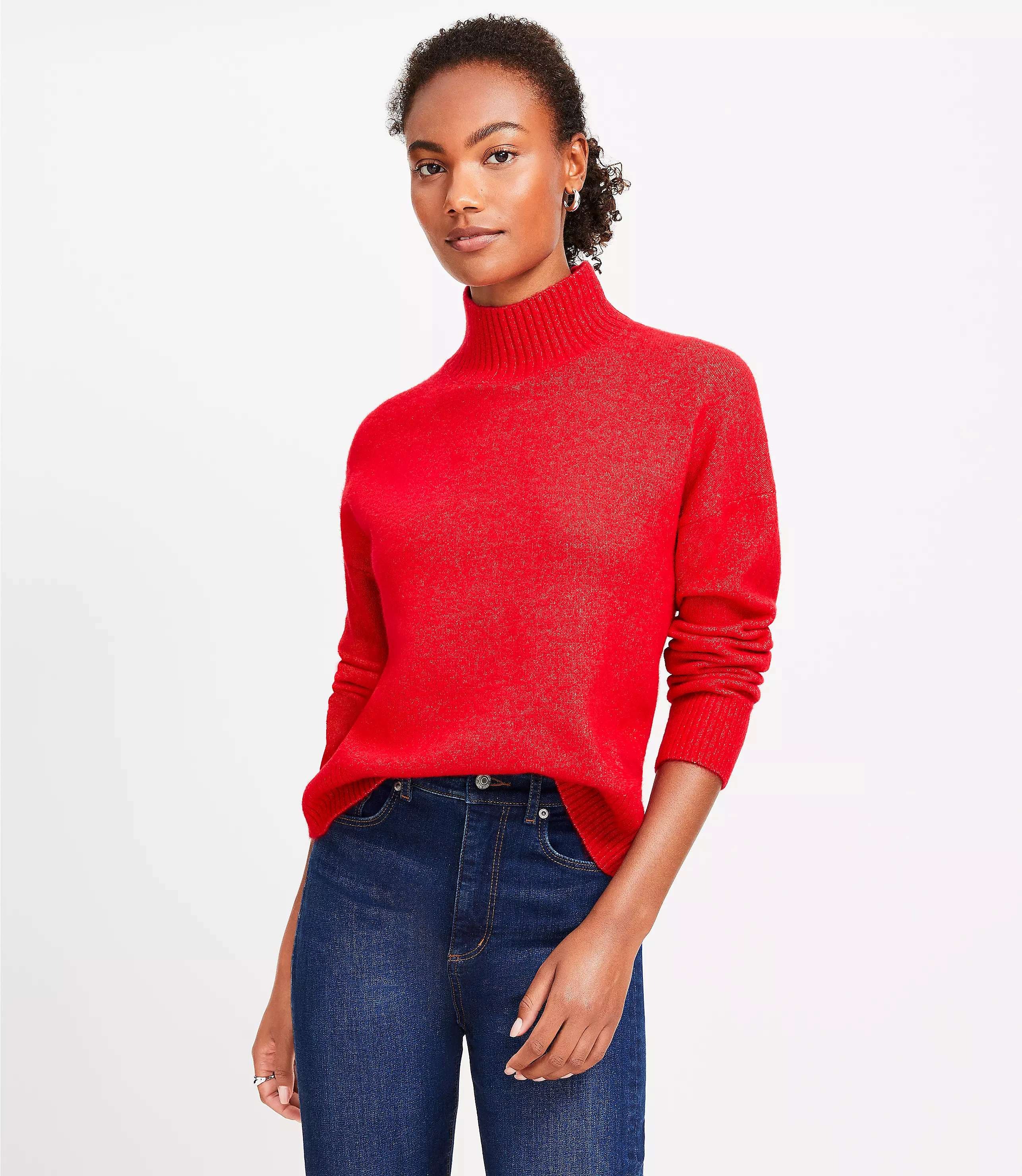 Modern Mock Neck Sweater | LOFT