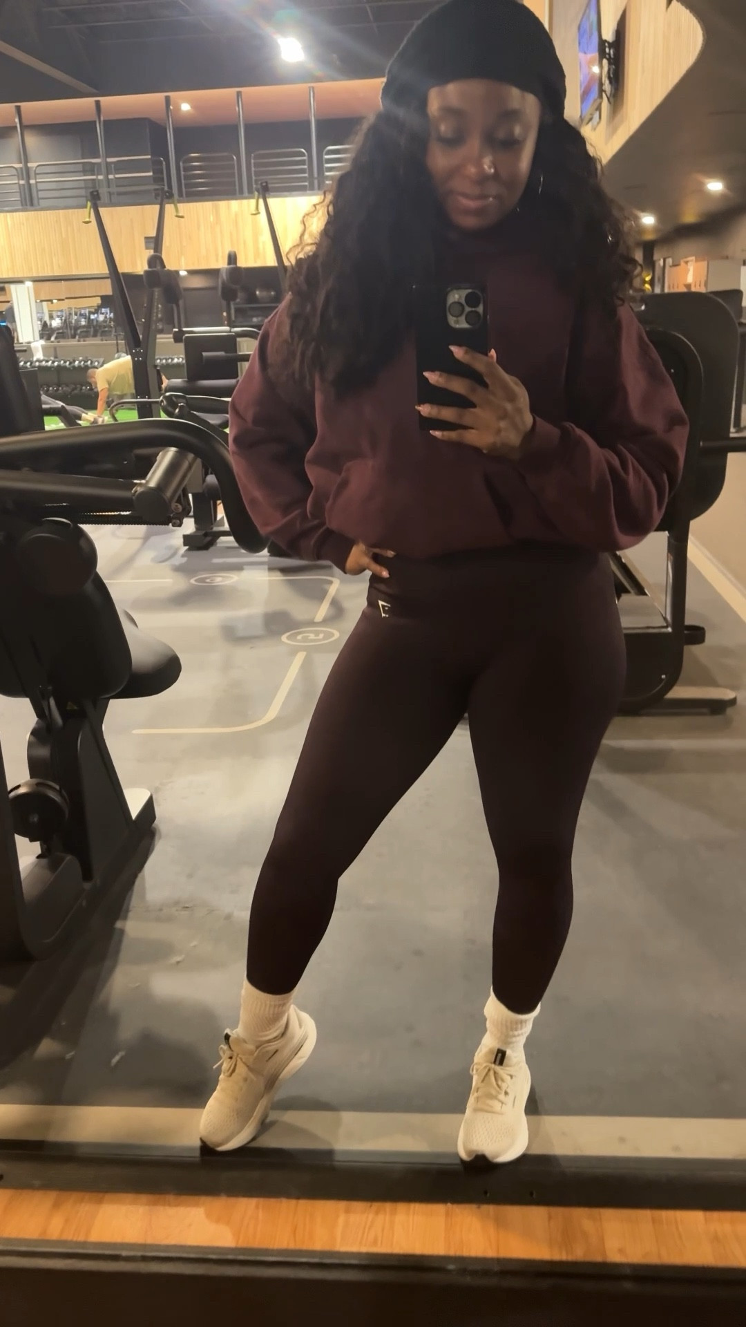 After my workouts I just love a good athleisure  fit to chill in for the rest of the day! I’m wearing a size M top and bottom. 

#LTKfitnessgoals #LTKActive #LTKOver40