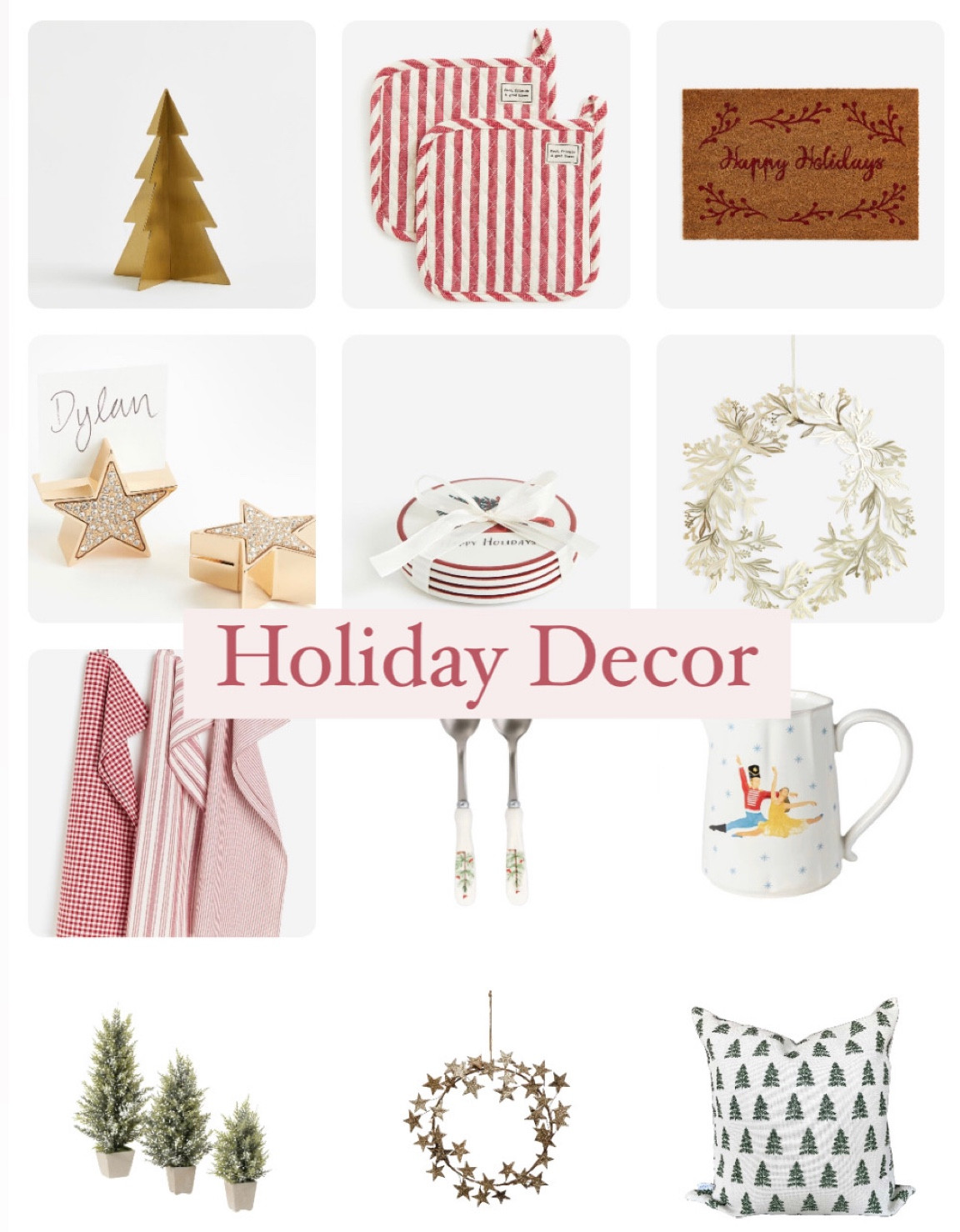 Holiday decor. Christmas decor. 
.
.
.
.. 

#LTKfindsunder100 #LTKHoliday #LTKhome