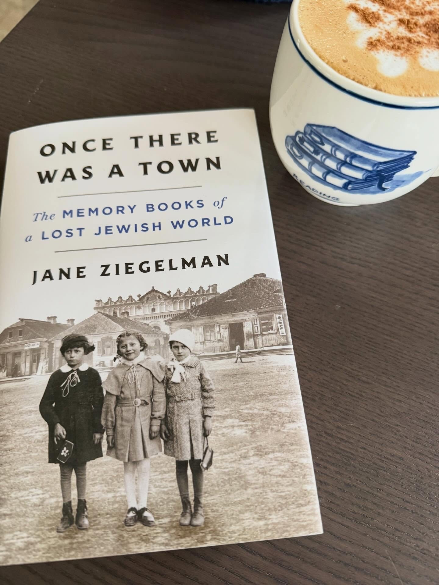 ✨ Book Spotlight ✨
Once There Was a Town 
📚By: Jane Ziegelman 

Once There Was a Town by Jane Ziegelman is a moving journey through yizkor books—memorial volumes written by Holocaust survivors to preserve the Jewish towns that were destroyed. Through voices both ordinary and extraordinary, Ziegelman brings vanished shtetls back to life, always returning to Luboml, her family’s ancestral home.

Does your family have a hometown story that’s been passed down?

#oncetherewasatown #janeziegelman #smpearlyreaders #stmartinspress

Thanks @stmartinspress for the #gifted copy.