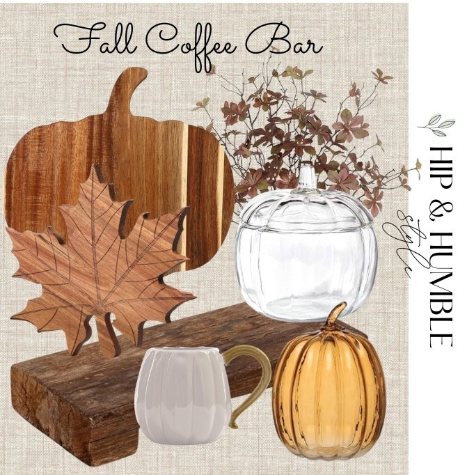 Fall coffee bar pumpkin mug, wood stand, pumpkin board, leave charcuterie board , fall stems, fall home accents 

#LTKHome #LTKFallSale #LTKSeasonal