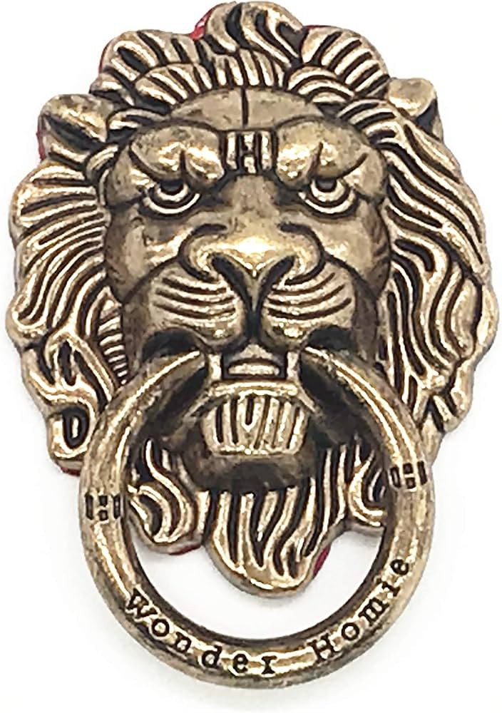 Lion Pattern Cell Phone Ring Stand Holder Colorful Cute Pattern Painted Universal Metal Buckle Fi... | Amazon (US)