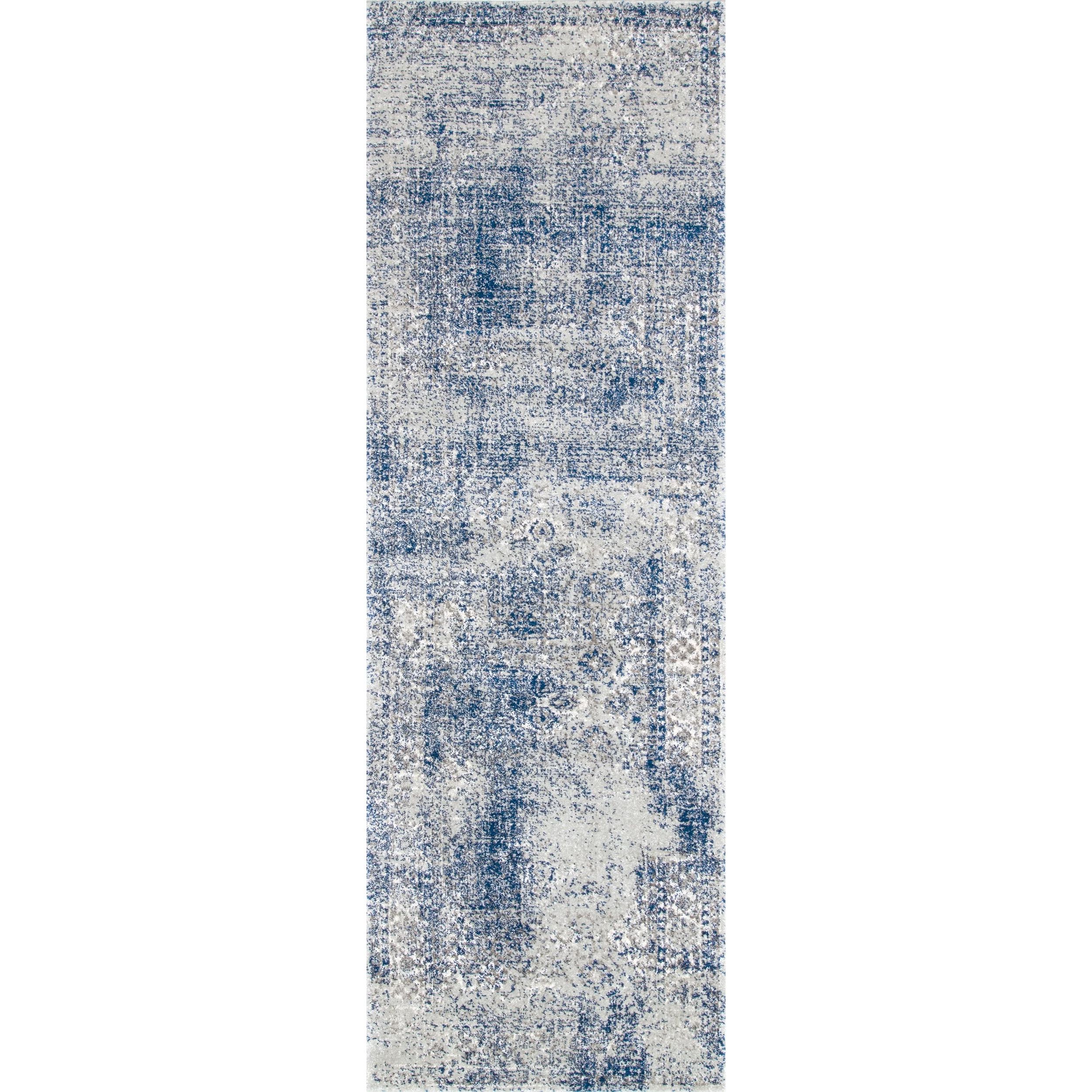 nuLOOM Vintage Willena Runner Rug, 2' 6" x 14', Blue - Walmart.com | Walmart (US)