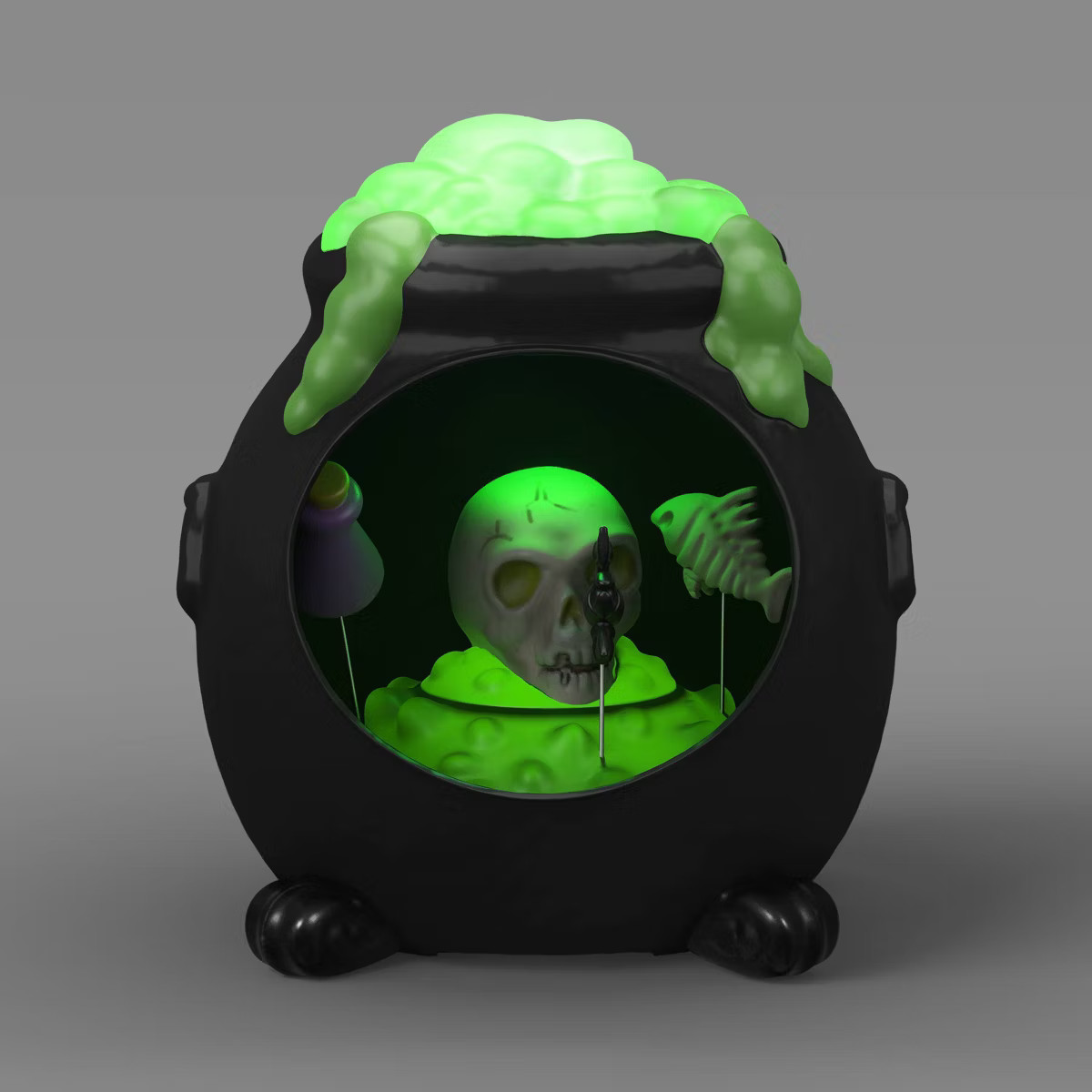 6.3" Light and Sound Cauldron Animation Halloween Decorative Prop Black - Hyde and EEK! Boutique... | Target