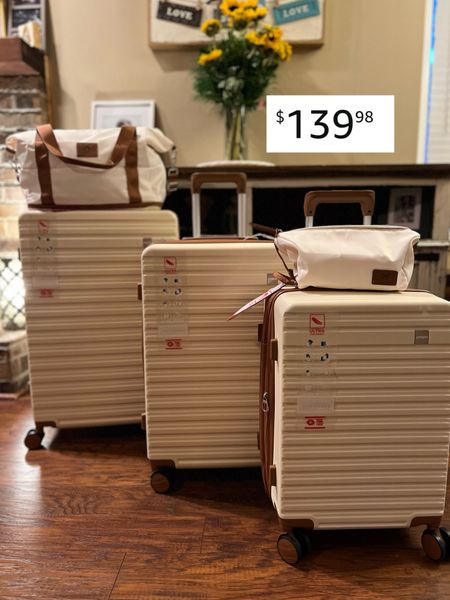 Travel season is here! My 5 piece luggage set is for only $140!! I paid $179 back in January!! But there is only 9 pieces left so hurry!! imiono Luggage Sets 3 Piece,Expandable Hardside Suitcase Set with Spinner Wheels,Lightweight Travel Luggage set with TSA Lock (20/24/28,White）
Apple air tag | luggage cover | luggage scale. Travel must haves.

#travel #luggage #apple #airtag #polacek #amazon

#LTKTravel #LTKFamily #LTKFindsUnder100