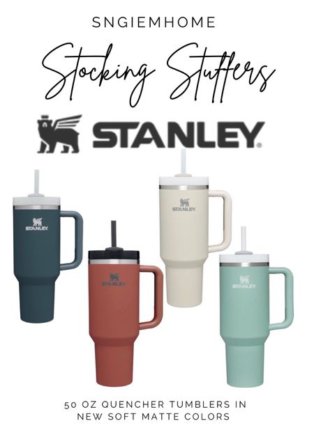 Stanley restocked new Soft Matte colored 50oz Tumblers.  Makes Great stocking stuffers for every family member

#LTKGiftGuide #LTKunder50 #LTKCyberweek