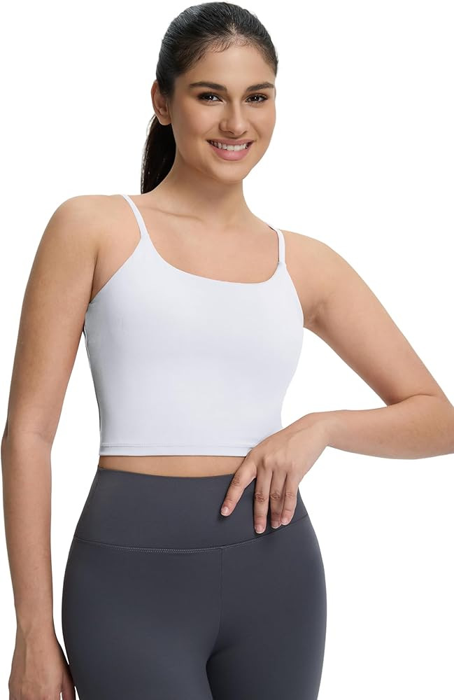 ECOPARTY Wirefree Padded Yoga Sports Bra for Women - Moisture Wicking Quick Dry Workout Crop Tank... | Amazon (US)